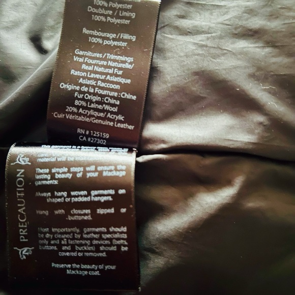 Women's Black Raccoon Fur Trim Hooded Jacket - Picture 2 of 3